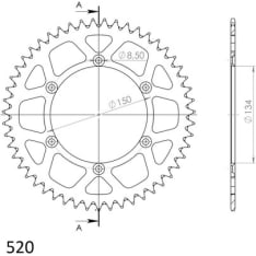 Supersprox Alu Takaratas KA KX125/250/450