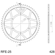 Supersprox / JT Teräs takaratas 25.60