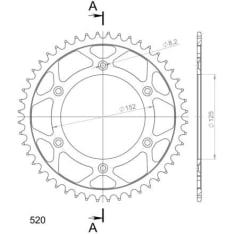 Supersprox Teräs takaratas  RFE-8000:48