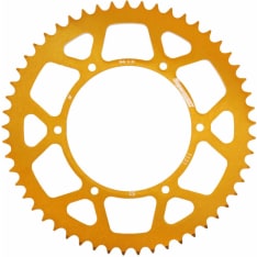 Supersprox Aprilia 14-, Derbi 10-, Gold, 53 teeth (420), Ø108mm rear sprocket