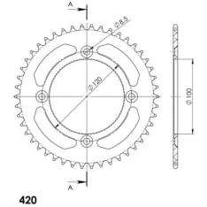 Supersprox Alumiini takaratas RAL-6622:47 Sininen