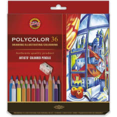 KOH Polycolor 36 kpl värikynät kartonkirasiassa