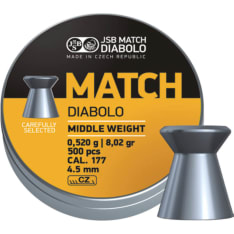 JSB Match Rifle 4,5mm 0,52g ilma-ase luoti
