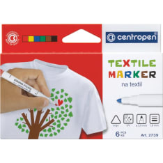 Centropen Textile 6 pcs textile markers