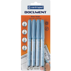 Centropen Document 4 pcs sketch pen