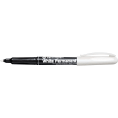 Centropen White Permanent Marker 2.5-1.2 mm felt-tip pen in a blister pack