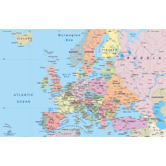 Europe map writing pad