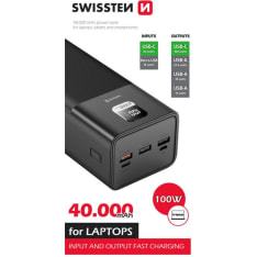 Swissten 100W 40000mAh varavirtalähde