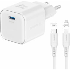 Swissten GaN USB-C + USB-C- kaapeli 20W laturi