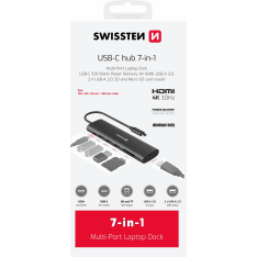 Swissten 7-in-1 USB-C telakka