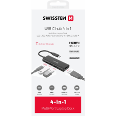 Swissten 4-in-1 USB-C telakka