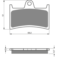 Goldfren jarrupalat 070 Ceramic Carbon S3