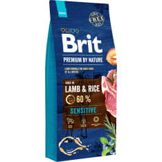 Brit Premium By Nature Sensitive lammas herkkävatsaisille aikuisille koirille 15 kg