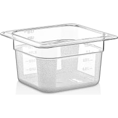 GN clear PC 1/6 100 mm GN container