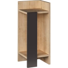 Chic Home Collection Eero oikea vaaleanruskea/musta yöpöytä