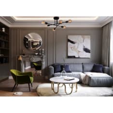 Chic Home Collection Kukka 64x64 cm musta kattovalaisin