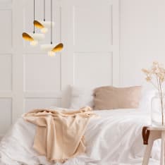 Chic Home Collection Lehti valkoinen/kulta kattovalaisin