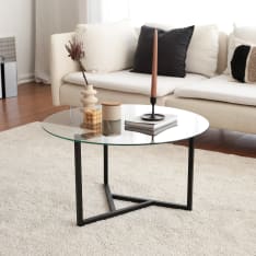 Chic Home Collection Taru kirkas/musta sohvapöytä