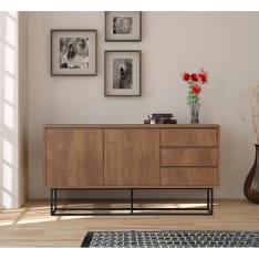 Chic Home Collection Roosa 140 cm tummanruskea/musta senkki