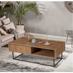 Chic Home Collection Danni ruskea/musta sohvapöytä