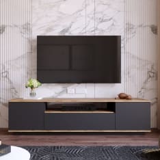 Chic Home Collection Fransi 180 cm ruskea/antrasiitti tv-taso