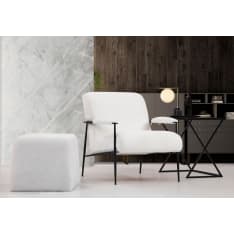 Chic Home Collection Sauli 75x80xk85 cm valkoinen nojatuoli