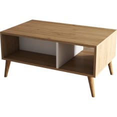 Chic Home Collection Edvin ruskea/valkoinen sohvapöytä