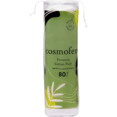 Cosmofem 80 pcs round cotton swabs