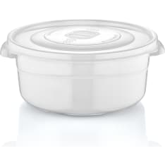 Hobby Life valkoinen pyöreä mikroastia