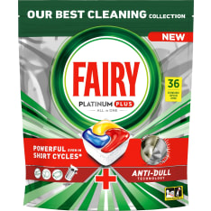 Fairy Platinum Plus All in One Lemon 36 kpl konetiskitabletti