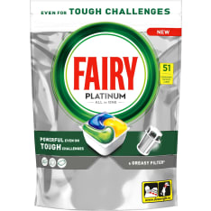 Fairy Platinum All in One Lemon 51 kpl konetiskitabletti