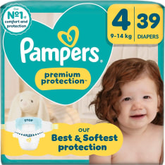 Pampers Premium Protection S4 9-14kg 39kpl teippivaippa