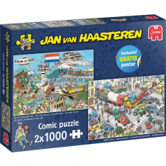 Jumbo Jan van Haasteren Traffic Chaos & By Air Land and Sea 2 x 1000p palapeli