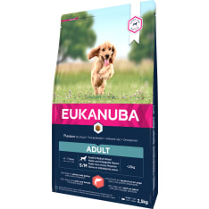 Eukanuba Dog Adult Small / Medium Salmon & Barley 2,5 kg koiran kuivaruoka