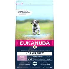 Eukanuba Dog Grain Free Puppy & Junior Large Ocean Fish 3 kg koiran kuivaruoka