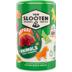 Van Slooten Fruit Animals Safari 210 g karkkipurkki