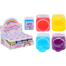Rainbow Glitter Slime glitterlima