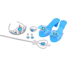 Winter Princess jääprinsessan tiara, kengät ja korut