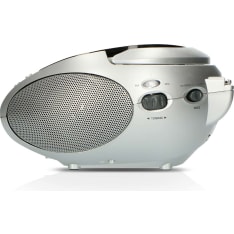 Lenco SCD-24 BL/SI FM radio/CD player portable stereo