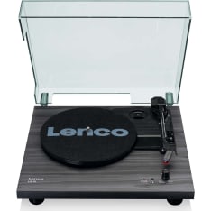 Lenco LS-10BK levysoitin sisäänrakennetuilla kaiuttimilla