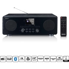 Lenco DAR-061BK DAB+/FM Radio, Bluetooth & CD-soitin stereojärjestelmä