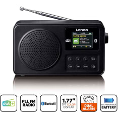 Lenco PDR-033BK Kannettava DAB+/FM-radio