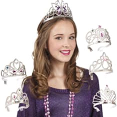 Hopeanvärinen prinsessatiara