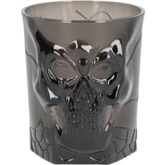 Harmaa pääkallo juomalasi 400 ml
