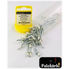Palokärki kupukantainen 3,2x8mm AL/A2 50kpl valkoinen vetoniitti