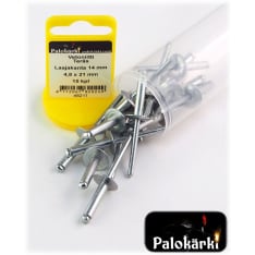 Palokärki laajakantainen 4,8X21mm ST/ST 15kpl vetoniitti