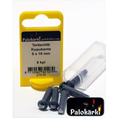 PALOKÄRKI Kupukanta 5 x 16 mm 6 kpl Teräsniitti