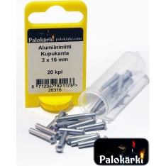 PALOKÄRKI Kupukanta 3 x 16 mm 20 kpl Alumiininiitti
