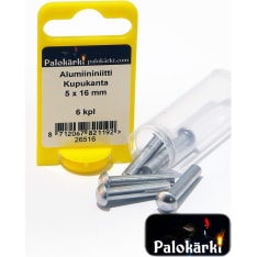 PALOKÄRKI Kupukanta 5 x 16 mm 6 kpl Alumiininiitti