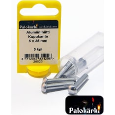 PALOKÄRKI Kupukanta 5 x 25 mm 5 kpl Alumiininiitti